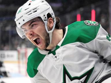 Matt Duchene scores twice in Stars' 8-3 romp over Sharks