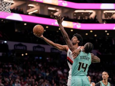 Simons scores 27 points as Trail Blazers beat Hornets 102-97 for 4th straight victory