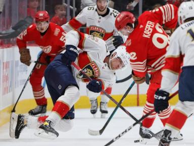 Matthew Tkachuk has hat trick, Panthers beat Red Wings 3-1 to end 4-game losing streak