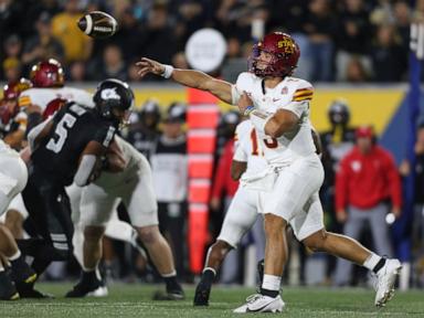 Becht, Hansen lead No. 11 Iowa State over West Virginia 28-16 for first 6-0 start since 1938