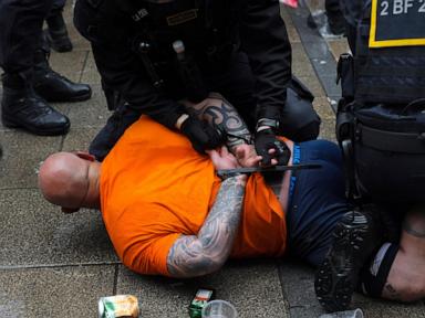 England and Netherlands fans clash in Dortmund ahead of Euro 2024 semifinal game