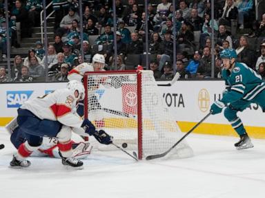 Aaron Ekblad scores in return from injury in the Panthers' 7-2 victory over the Sharks