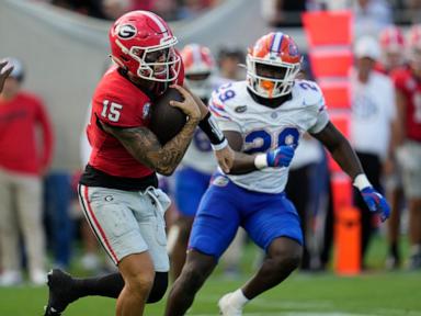 Carson Beck overcomes 3 INTs to lead No. 2 Georgia to a 34-20 win over Florida in 'Cocktail Party'