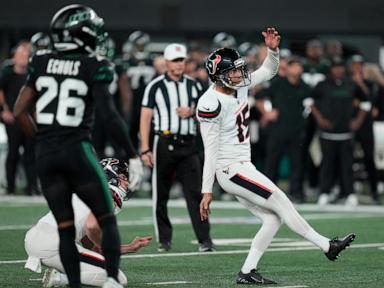 Garrett Wilson makes eye-popping TD catch, Jets beat Texans 21-13 to snap 5-game skid