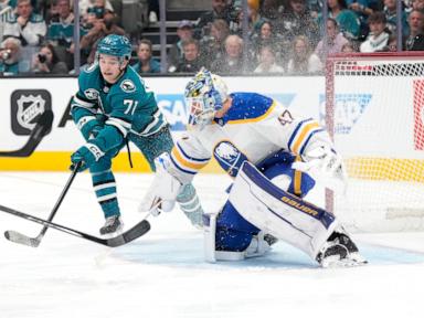 Tuch's short-handed goal helps the Sabres rally for a 4-2 win over the Sharks