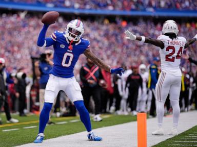 Josh Allen throws 2 TD passes and runs for 2 others as Bills rally for 34-28 win over Cardinals