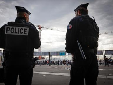 Thousands of police officers but few visiting fans for France-Israel soccer match after attacks