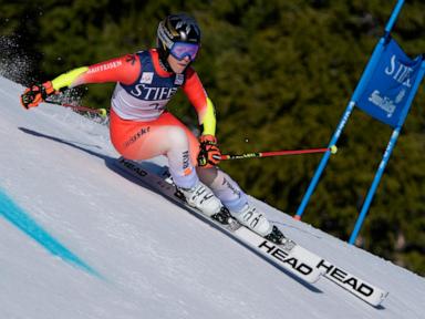 Brignone captures season-long giant slalom title at World Cup finals in a race won by Gut-Behrami