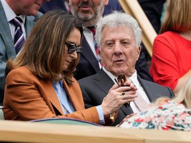 Actor Dustin Hoffman and Super Bowl winner Patrick Mahomes among celebrities at Wimbledon