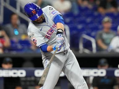 Mets move past Braves in NL wild card race as Senga gets hurt again, Martinez hits slam in 8-4 win