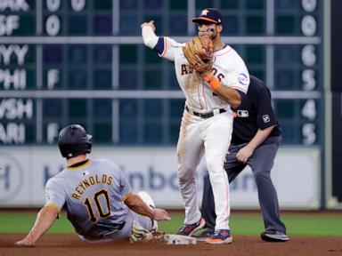 Valdez strikes out 10, Dubón hits a 2-run homer, and Astros come back for 5-4 win over Pirates
