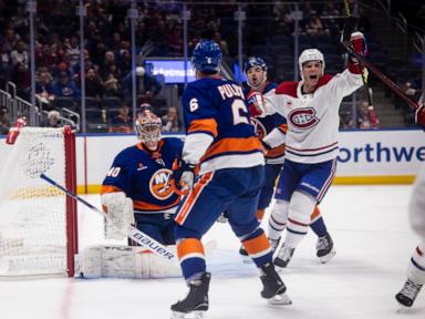 Dobson scores in 9th round of shootout to give Islanders 4-3 win over Canadiens