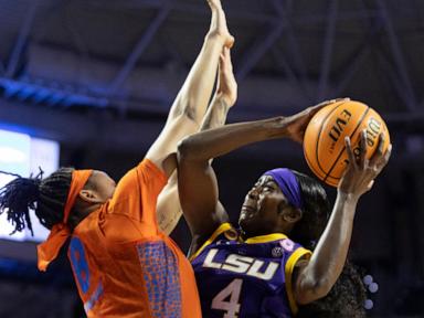 Mikaylah Williams scores 22, No. 5 LSU stays unbeaten with 80-63 win at Florida in front of Shaq