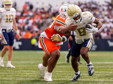 Haynes King leads Georgia Tech past Cam Ward, No. 4 Miami, 28-23 to hand Hurricanes 1st loss