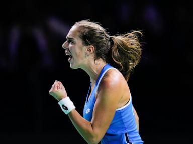 Jasmine Paolini and Italy beat Slovakia to win the Billie Jean King Cup