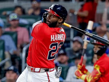 Harris delivers as a pinch-hitter for the Braves, leading 5-3 win over slumping Phillies