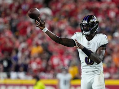 Lamar Jackson desperately rallies Ravens, falls 27-20 to Chiefs for 5th loss in 6 meetings