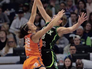 Marina Mabrey's six 3s lift Sun to 73-70 win over Lynx in Game 1 of WNBA playoffs semifinal