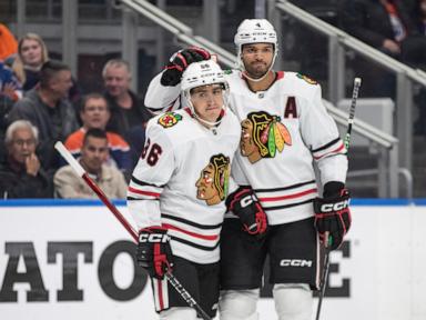 Teravainen has 2 goals and 2 assists as Blackhawks beat the Oilers 5-2