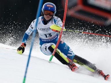 US skier Lauren Macuga wins downhill portion of new team combined event at world championships