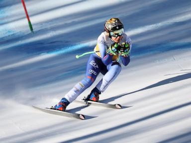 Lindsey Vonn in 20th place in downhill at Cortina as Sofia Goggia leads