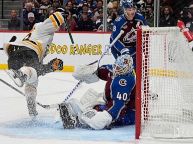 Bruins hold on for 5-3 win, Avalanche drop 4 in a row to start season for 1st time since 1998-99