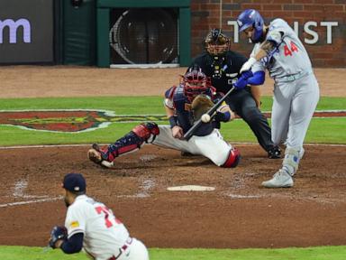 Pages delivers go-ahead single in 7th as Dodgers beat Braves 4-1 to clinch NL Division Series