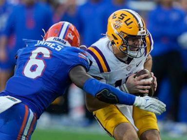 LSU coach Brian Kelly screams at one player and gets yelled at by another in loss at Florida