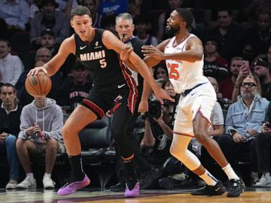 Karl-Anthony Towns scores 44 points, Knicks rally in 2nd half to beat Heat 116-107