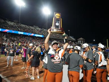 Texas women beat Texas Tech 4-1 to claim back-to-back NCAA softball championships