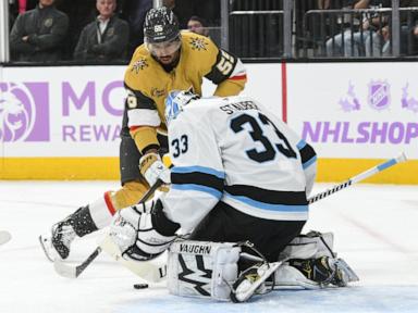 Jaxon Stauber registers first shut out of his career, Utah blanks Golden Knights, 6-0