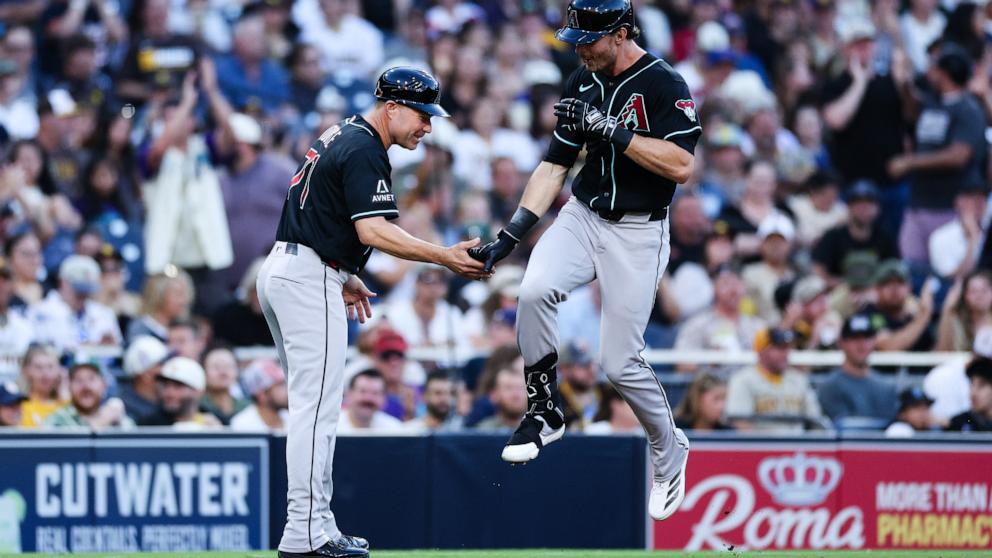 Kepler homers and drives in 4 runs to lead Diamondbacks to an 8-0 win over Padres