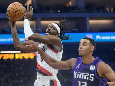 De'Aaron Fox scores 24 points, surpasses 10,000 for career as Kings beat Trail Blazers 111-98