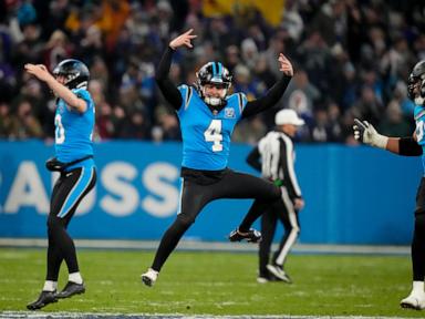 Pineiro's 36-yard field goal in OT lifts Panthers to 20-17 win over Giants in Germany