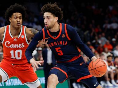 No. 10 Virginia rolls past Miami 84-62 to advance to ACC Tournament title game