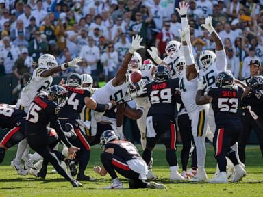 Brandon McManus' field goal on the final play gives Packers a 24-22 victory over Texans