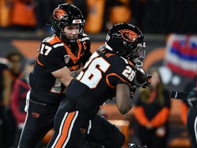 Oregon St. claims Pac-12 'title' and snaps a 5-game skid with 41-38 win over No. 25 Washington St.