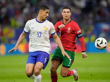 Ronaldo heading home as France beats Portugal 5-3 in a penalty shootout in Euro 2024 quarterfinals