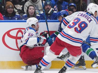 Zibanejad puts up 2 points as the Rangers top the Canucks 4-3