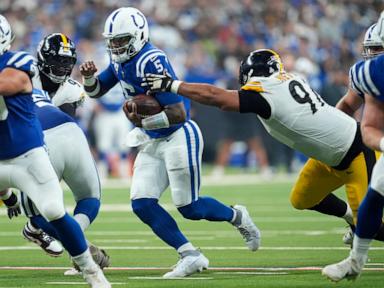 Colts QB Anthony Richardson leaves game against Steelers with hip injury