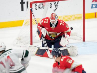 Gustavsson stays hot, Wild roll past Panthers 5-1 to extend season-opening point streak