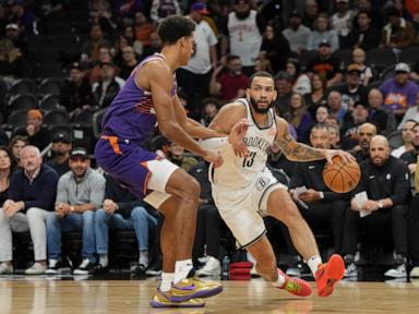 Tyrese Martin scores a career-high 30 points, leading the Nets past the Suns 127-117