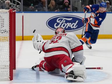 Pageau, Horvat lead Islanders to 4-3 win over Hurricanes