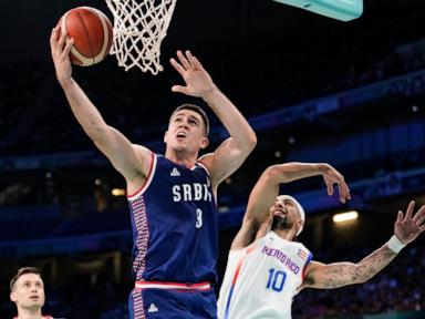 Jokic strong in Serbia's 107-66 rout of Puerto Rico in Olympic men's basketball