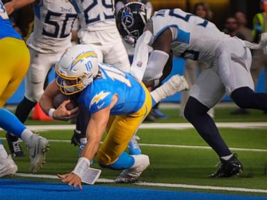 Justin Herbert has TDs passing and rushing as Chargers beat Titans 27-17 for 3rd straight win