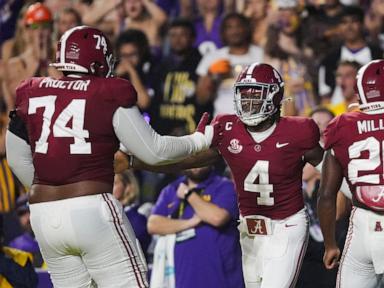 Jalen Milroe runs wild as No. 11 Alabama thrashes No. 14 LSU 42-13