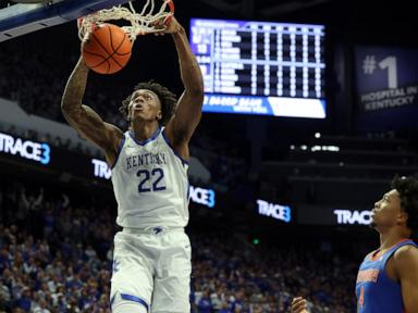 Koby Brea hits seven 3-pointers as No. 10 Kentucky hands No. 6 Florida its first loss, 106-100