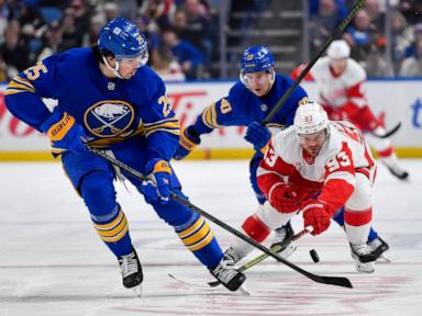 Red Wings snap 5-game losing streak with a 6-5 shootout win over the Sabres