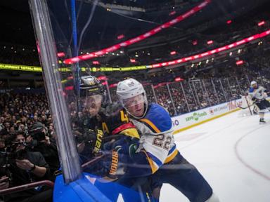 Holloway scores in OT and the Blues spoil Demko's return with a 4-3 victory over the Canucks