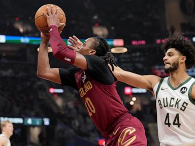 Darius Garland scores 39, Cavs improve to 8-0 with 116-114 win over struggling Bucks without Giannis